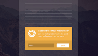 bloom below content opt-in form