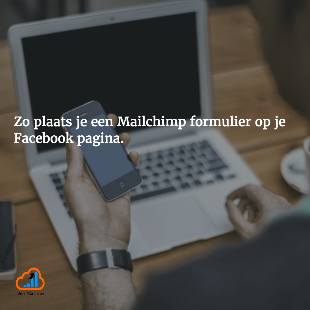 mailchimp opt-in formulier op je facebook pagina