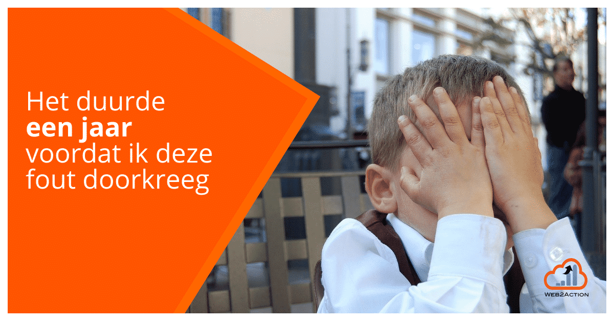 het duurde een jaar voordat ik deze fout doorkreeg